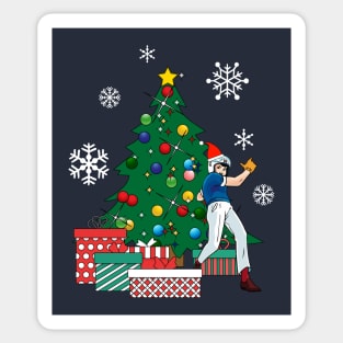 Speed Racer Around The Christmas Tree Sticker